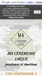 Mobile Screenshot of ma-ceremonie-laique.com