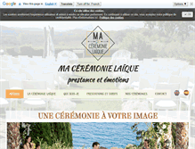 Tablet Screenshot of ma-ceremonie-laique.com